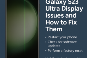Samsung Galaxy S23 Ultra Display Issues and How to Fix Them